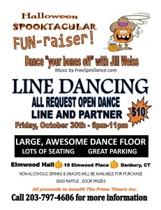 Halloween Spooktacular Line Dance Fun-Raiser! @ Elmwood Hall | Danbury | Connecticut | United States