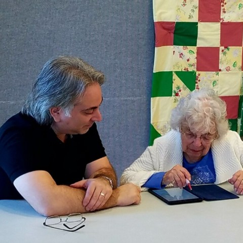 Danbury Library Staff offering One-on-One Tech Help at Senior Center!