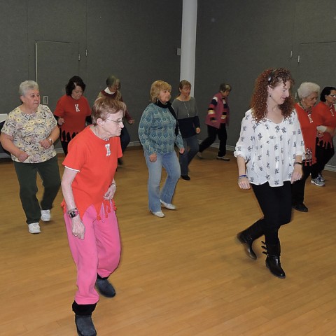 Line Dance Practice with Kevin and Susan