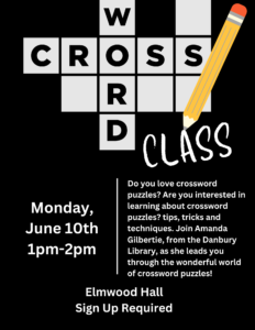 Crossword Puzzle Class @ Elmwood Hall - Danbury Senior Center | Danbury | Connecticut | United States
