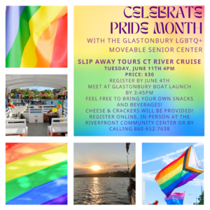 LGBTQ+ Moveable Senior Center: Slip Away Tours CT River Cruise @ Riverfront Community Center & Fairgrounds | Glastonbury | Connecticut | United States