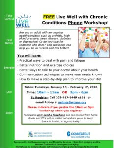 FREE Live Well with Chronic Conditions Phone Workshop